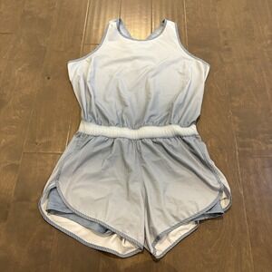 K-Swiss Romper M Blue Sleeveless One Piece Lined Activewear Tennis Pickleball